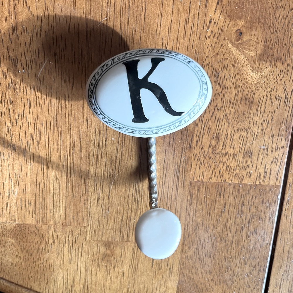 Decorative “K” wall hook